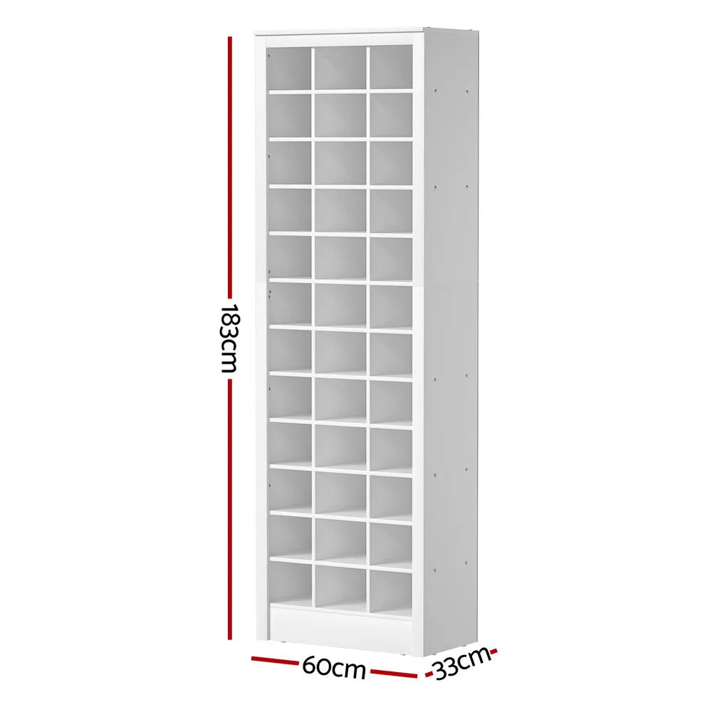 12-Tier Shoe Rack, 36 Pairs, White Storage Cabinet – Artiss