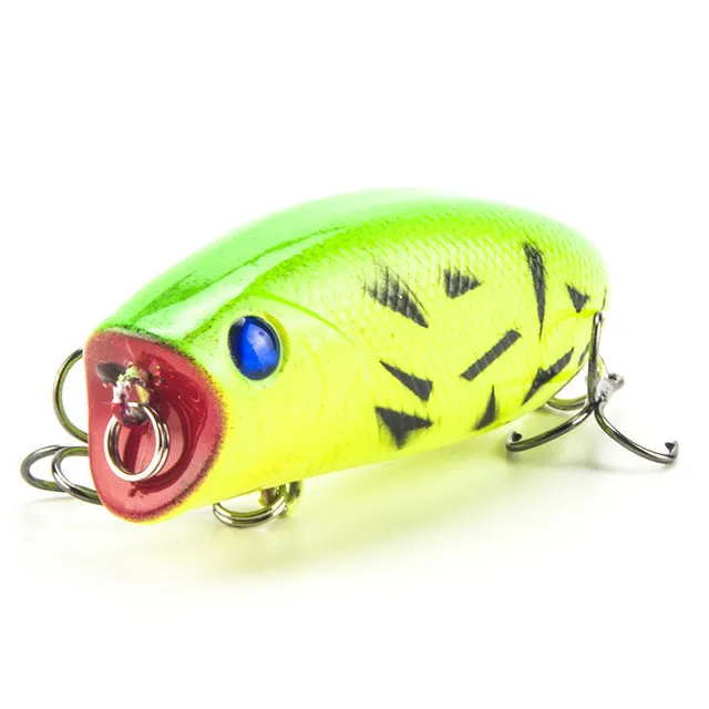 1PCS Popper Fishing lure Pesca Topwate Isca Artificial 11g 5.5cm Crankbaits 3D Eyes Lifelike Hard Bait Fishing Tackle WQ21