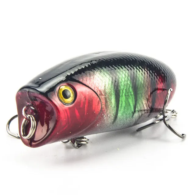 1PCS Popper Fishing lure Pesca Topwate Isca Artificial 11g 5.5cm Crankbaits 3D Eyes Lifelike Hard Bait Fishing Tackle WQ21