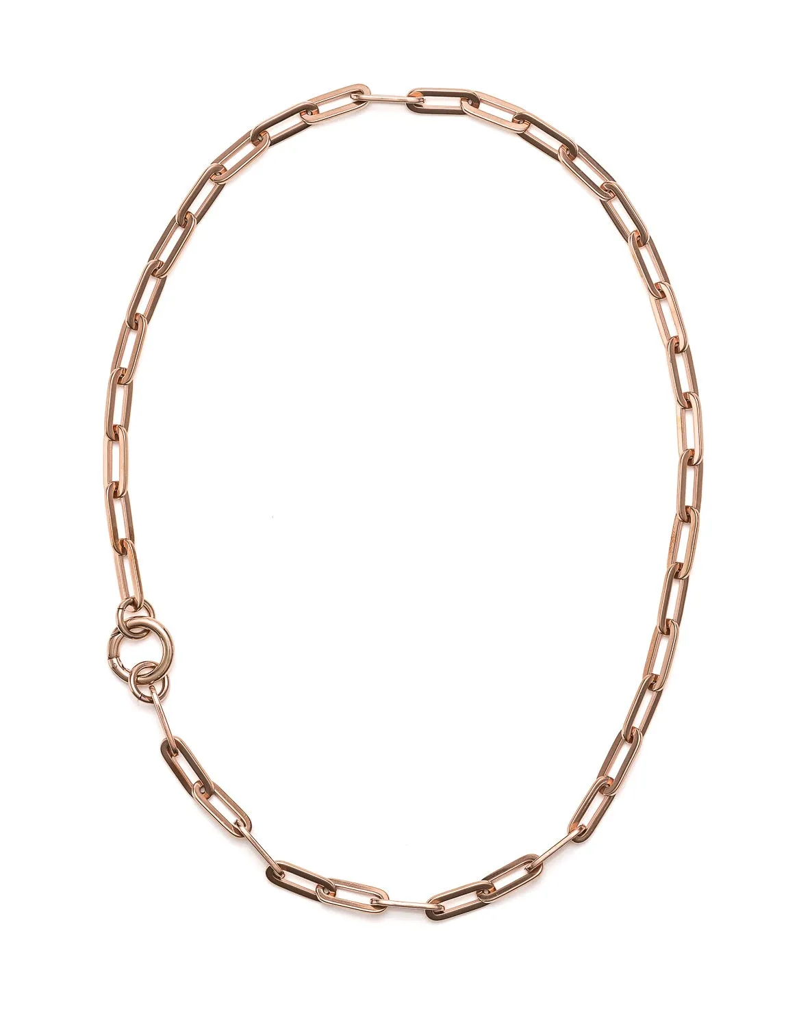 5th Symphony Big Chain Necklace - Rose Gold