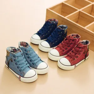 ActiveTread Canvas Kids Shoes - Children Casual Denim Sneakers Boys Girls