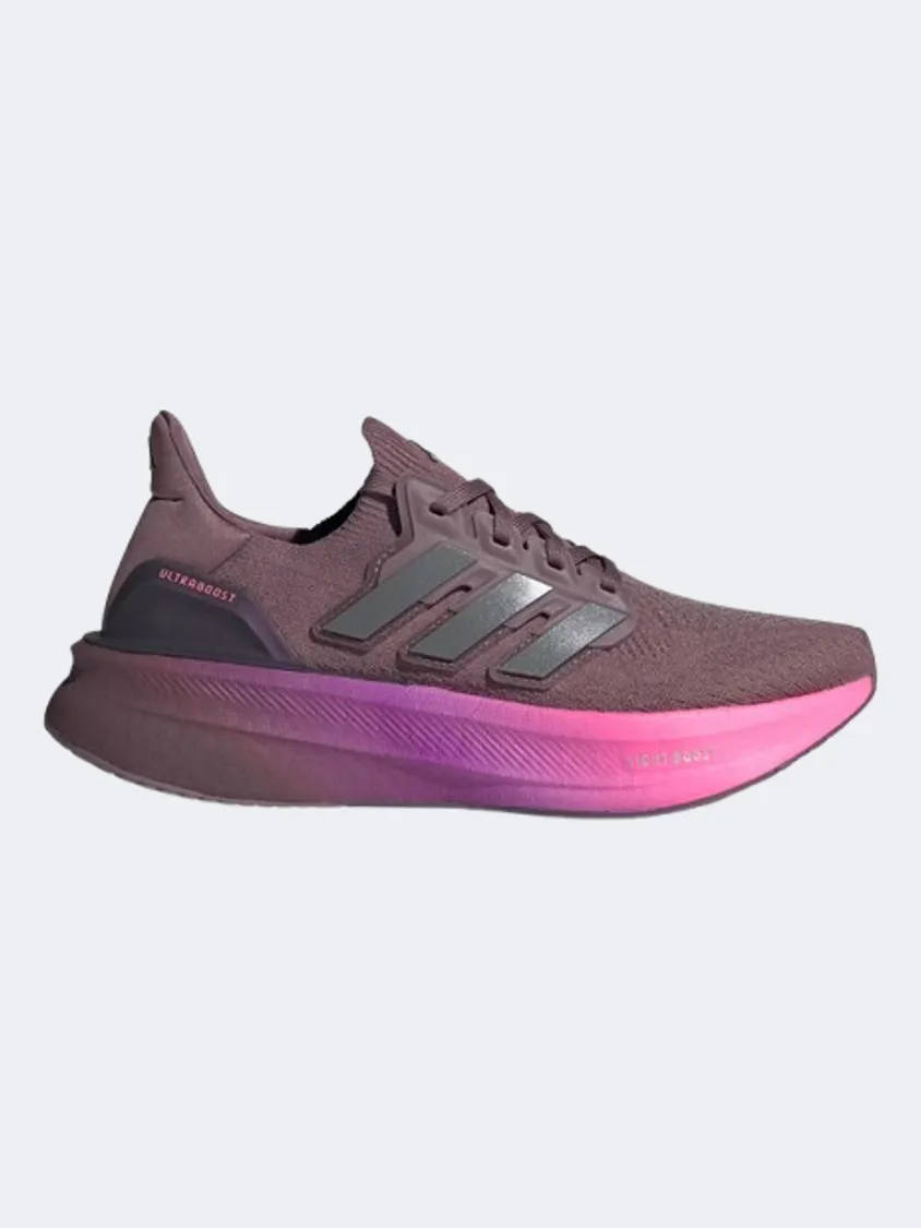 Adidas Ultraboost 5 Women Running Shoes Fig/Iron Met/Pink