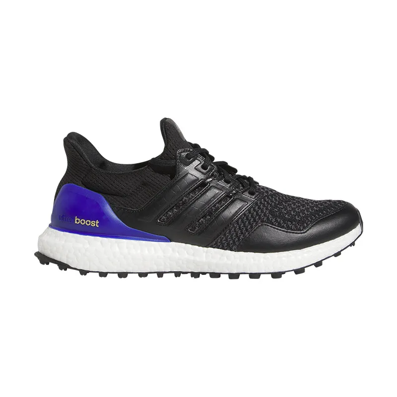 ADIDAS Ultraboost Golf Men's Spikeless Shoes (Black/Black/Blue)