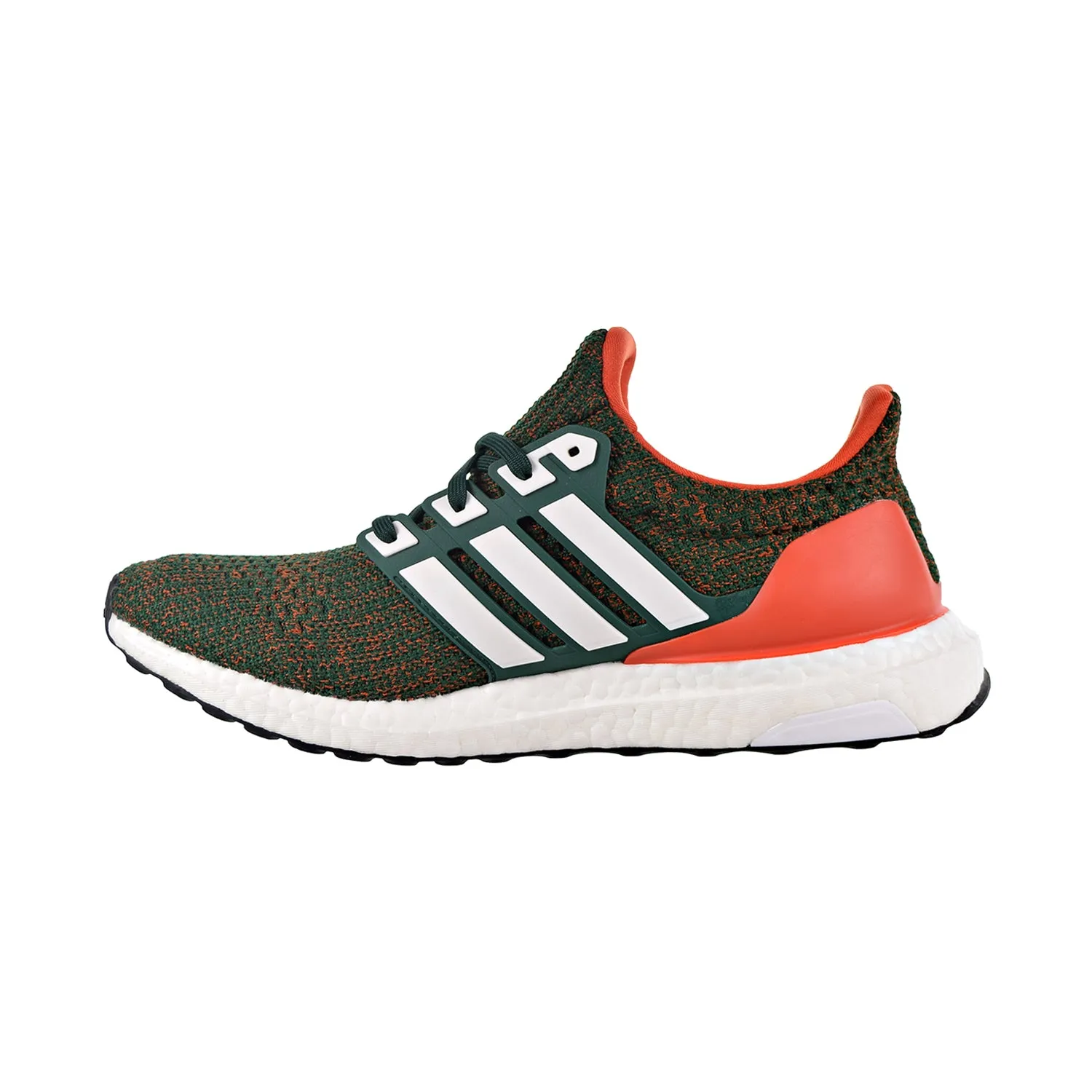 Adidas Ultraboost Men's Shoes Dark Green/Cloud White/Collegiate Orange