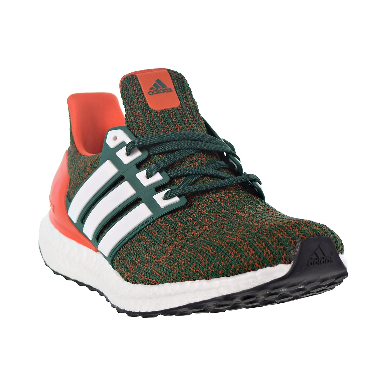 Adidas Ultraboost Men's Shoes Dark Green/Cloud White/Collegiate Orange