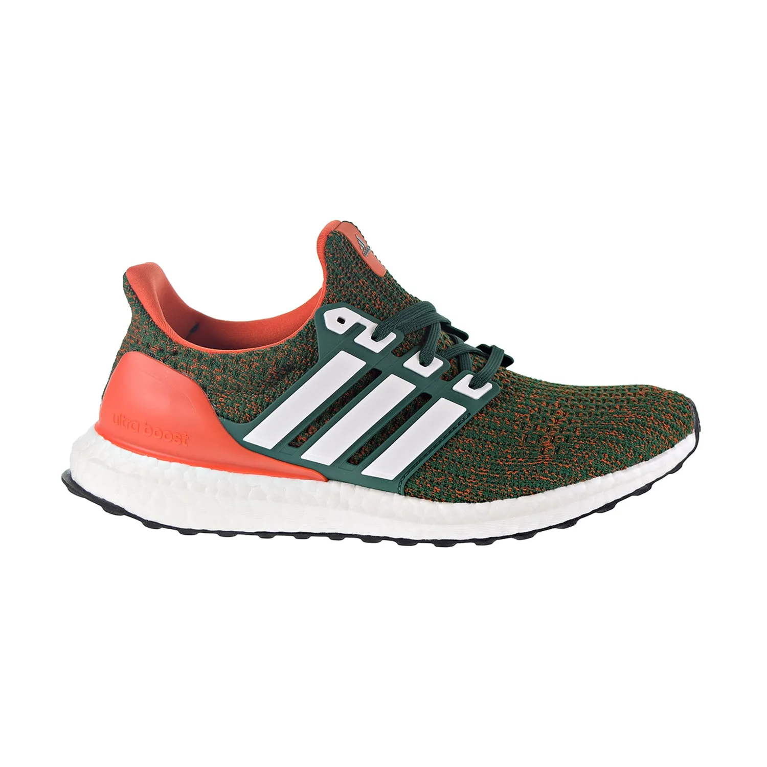 Adidas Ultraboost Men's Shoes Dark Green/Cloud White/Collegiate Orange