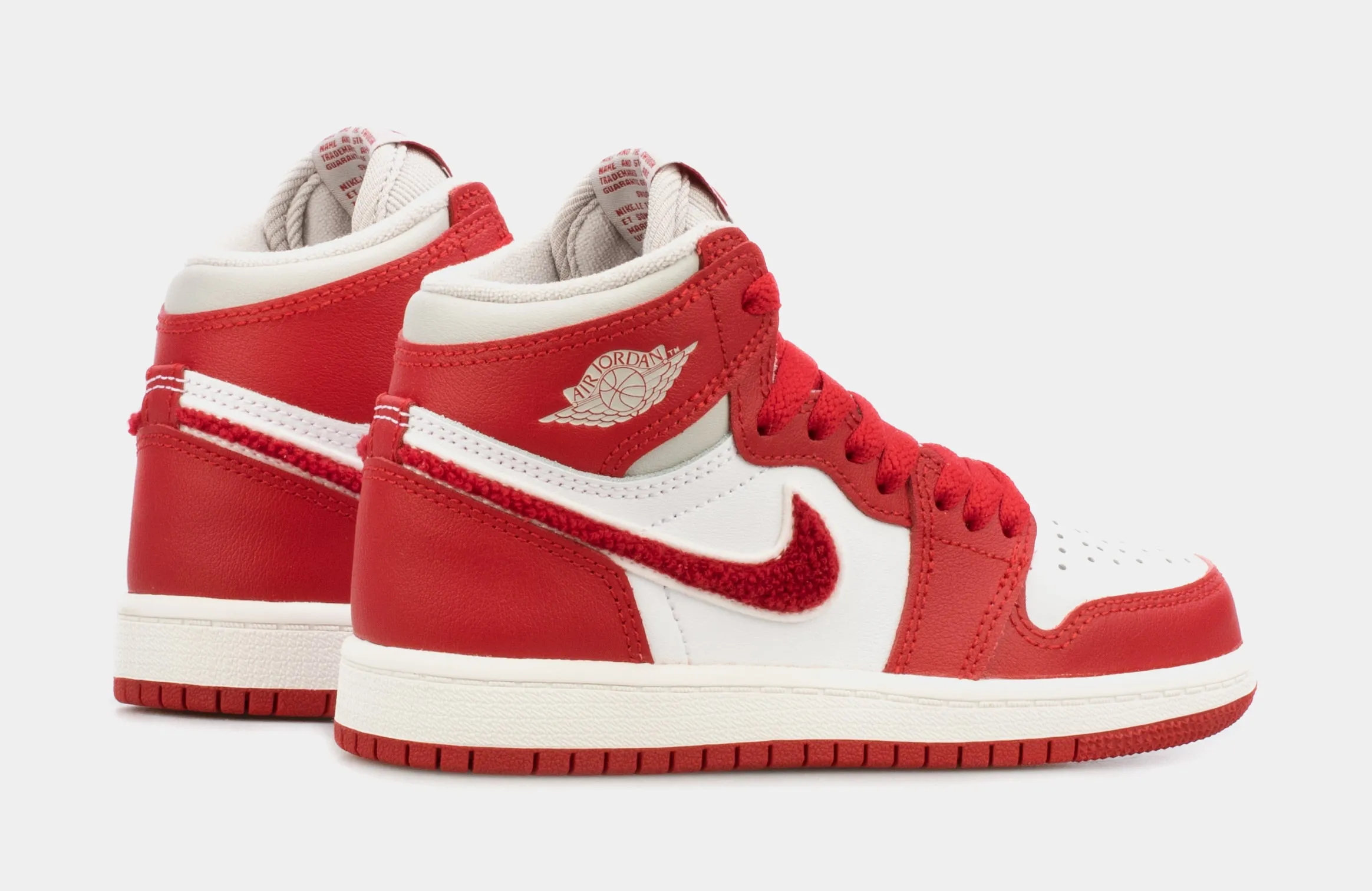 Air Jordan 1 High Preschool Lifestyle Shoes (Red/White)