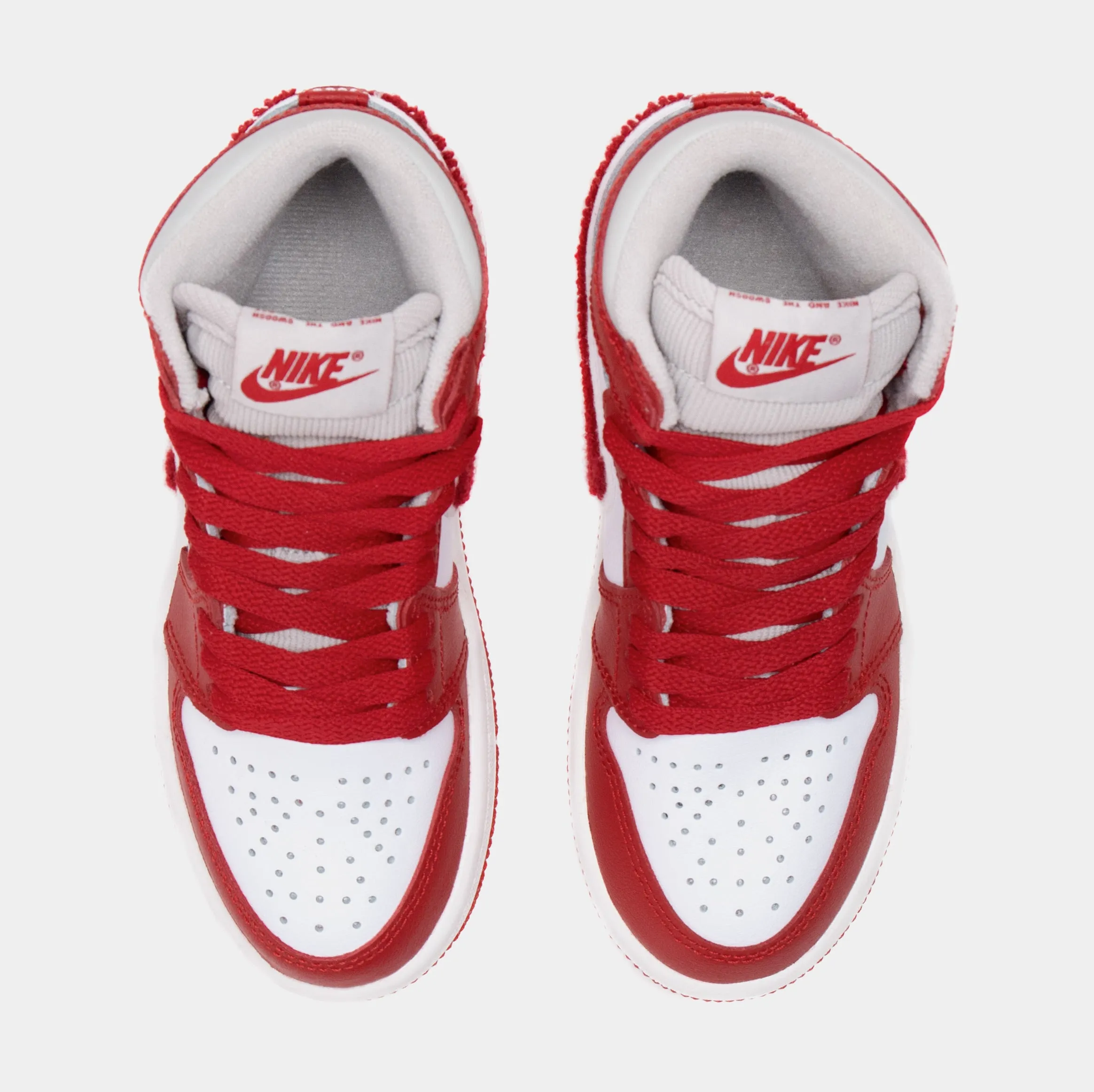 Air Jordan 1 High Preschool Lifestyle Shoes (Red/White)