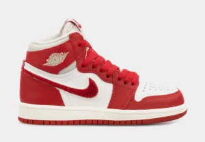 Air Jordan 1 High Preschool Lifestyle Shoes (Red/White)