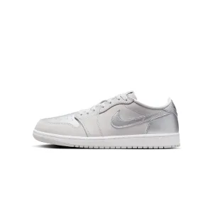 Air Jordan 1 Mens Low OG "Silver" Shoes