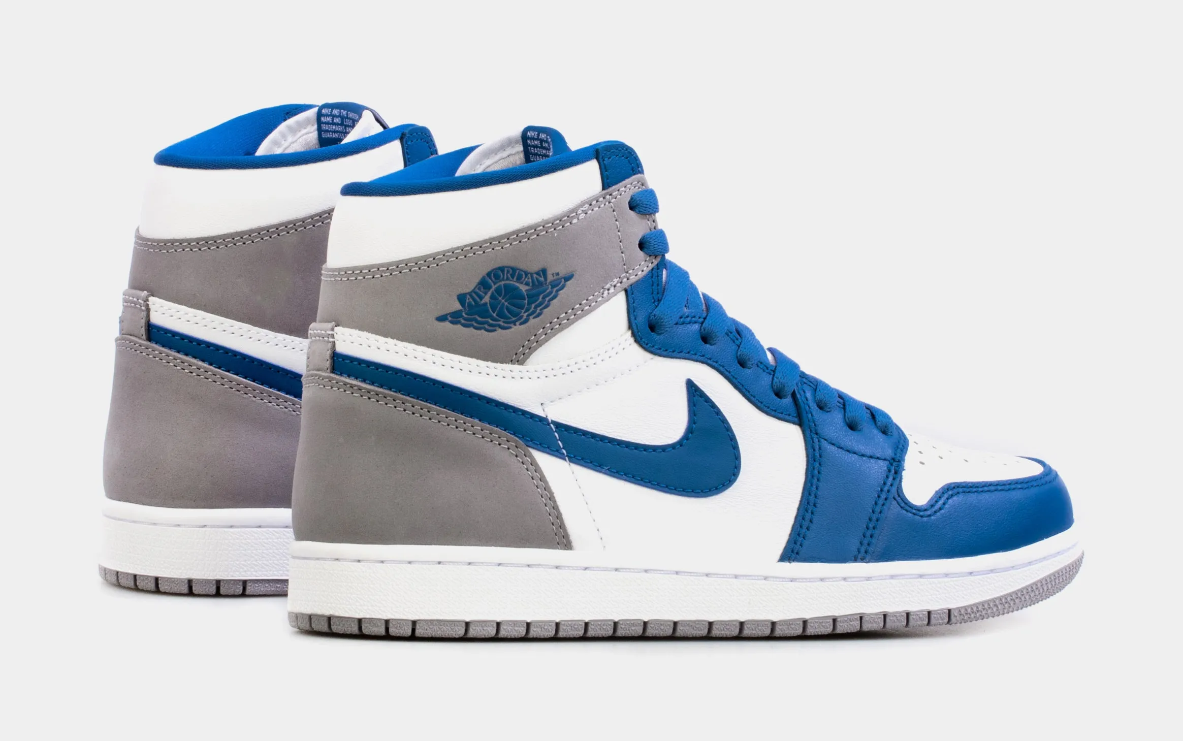 Air Jordan 1 Retro High OG True Blue Mens Lifestyle Shoes (Blue/White) Free Shipping