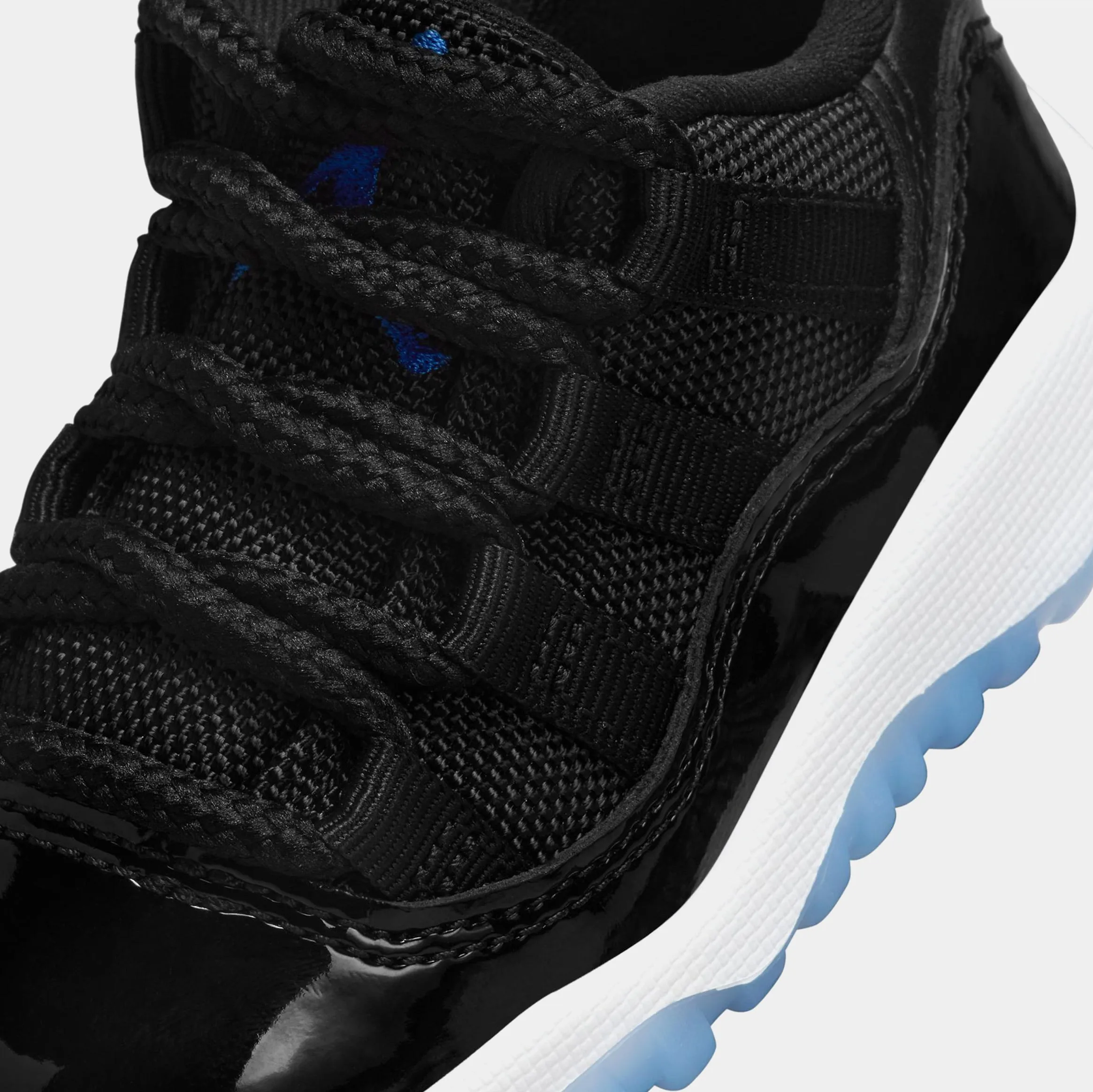 Air Jordan 11 Retro Low Black and Varsity Royal Infant Toddler Lifestyle Shoes (Black/Varsity Royal/White)