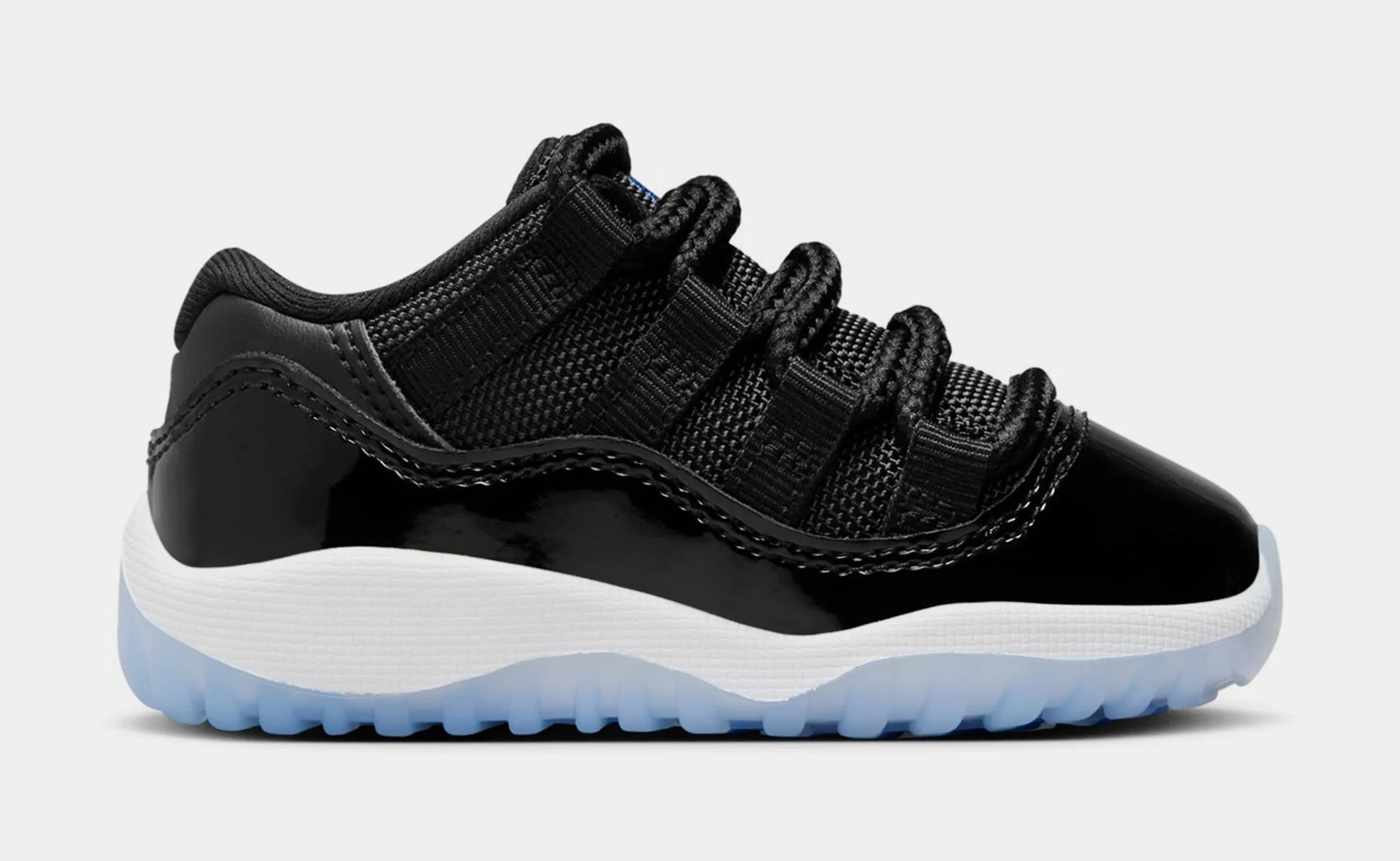 Air Jordan 11 Retro Low Black and Varsity Royal Infant Toddler Lifestyle Shoes (Black/Varsity Royal/White)