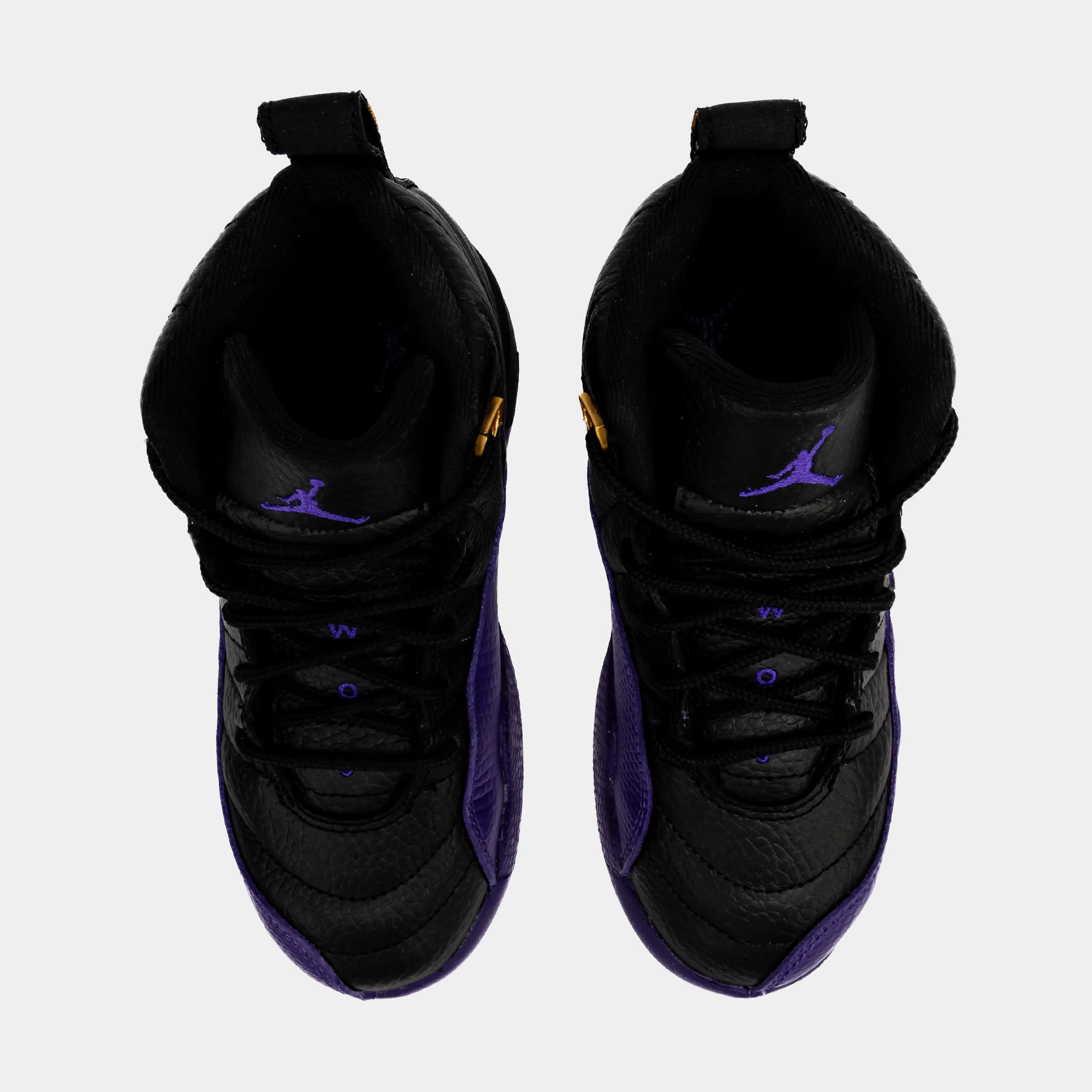 Air Jordan 12 Retro Field Purple Preschool Lifestyle Shoes (Black/Purple)