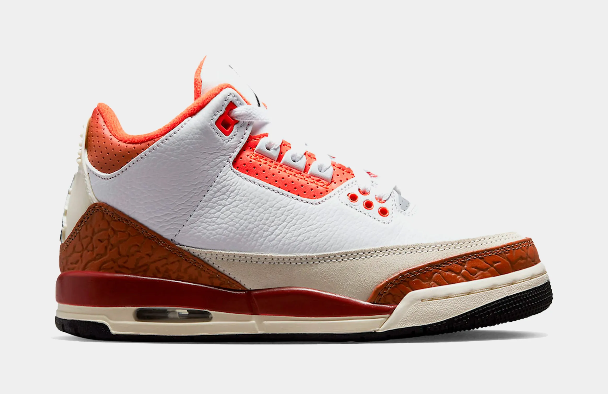 Air Jordan 3 Retro Dunk On Mars Grade School Lifestyle Shoes (Orange/White)