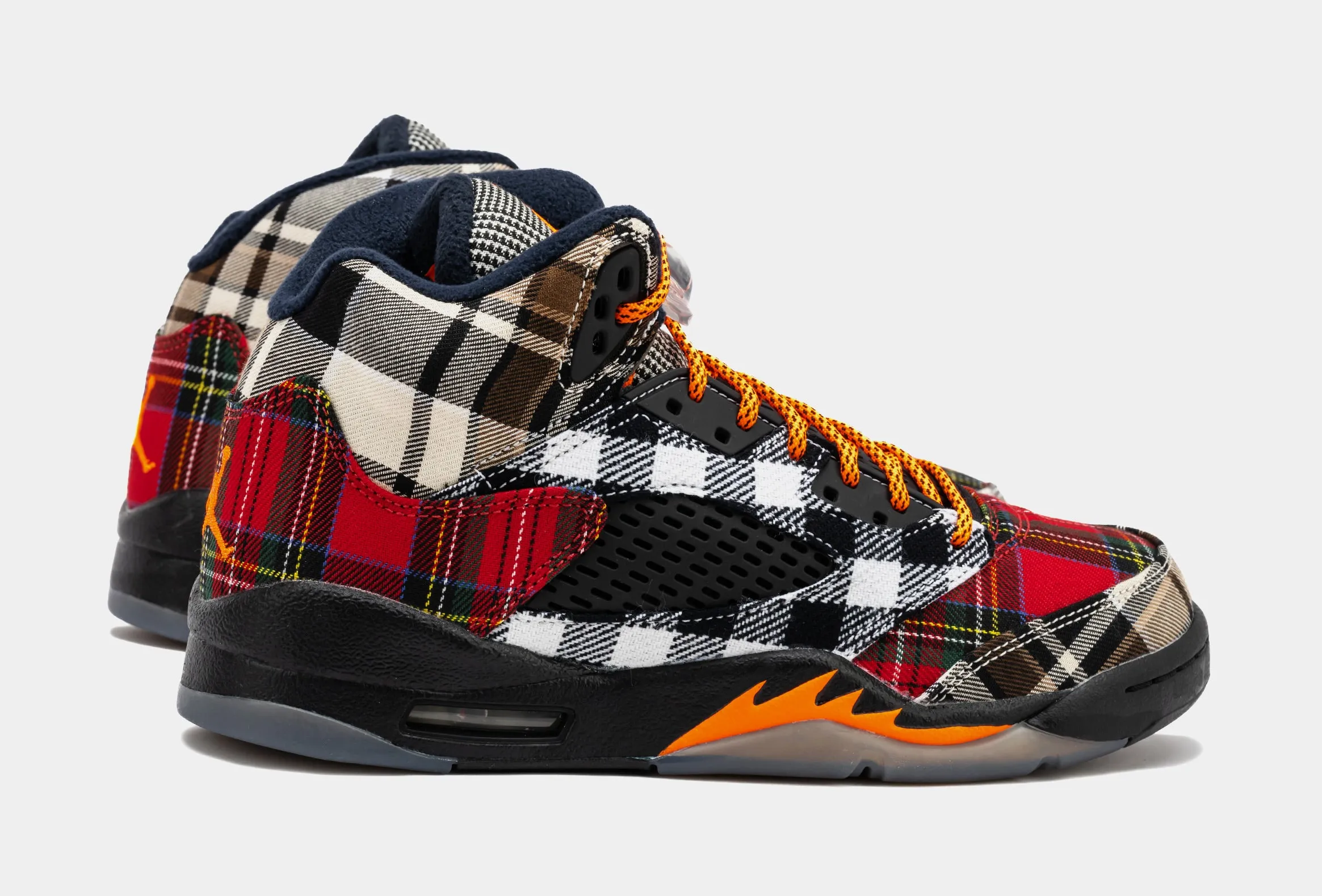 Air Jordan 5 Retro Plaid Grade School Lifestyle Shoes (Multi/Black) Free Shipping