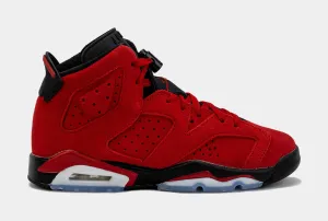 Air Jordan 6 Retro Toro Bravo Grade School Lifestyle Shoes (Red/Black)