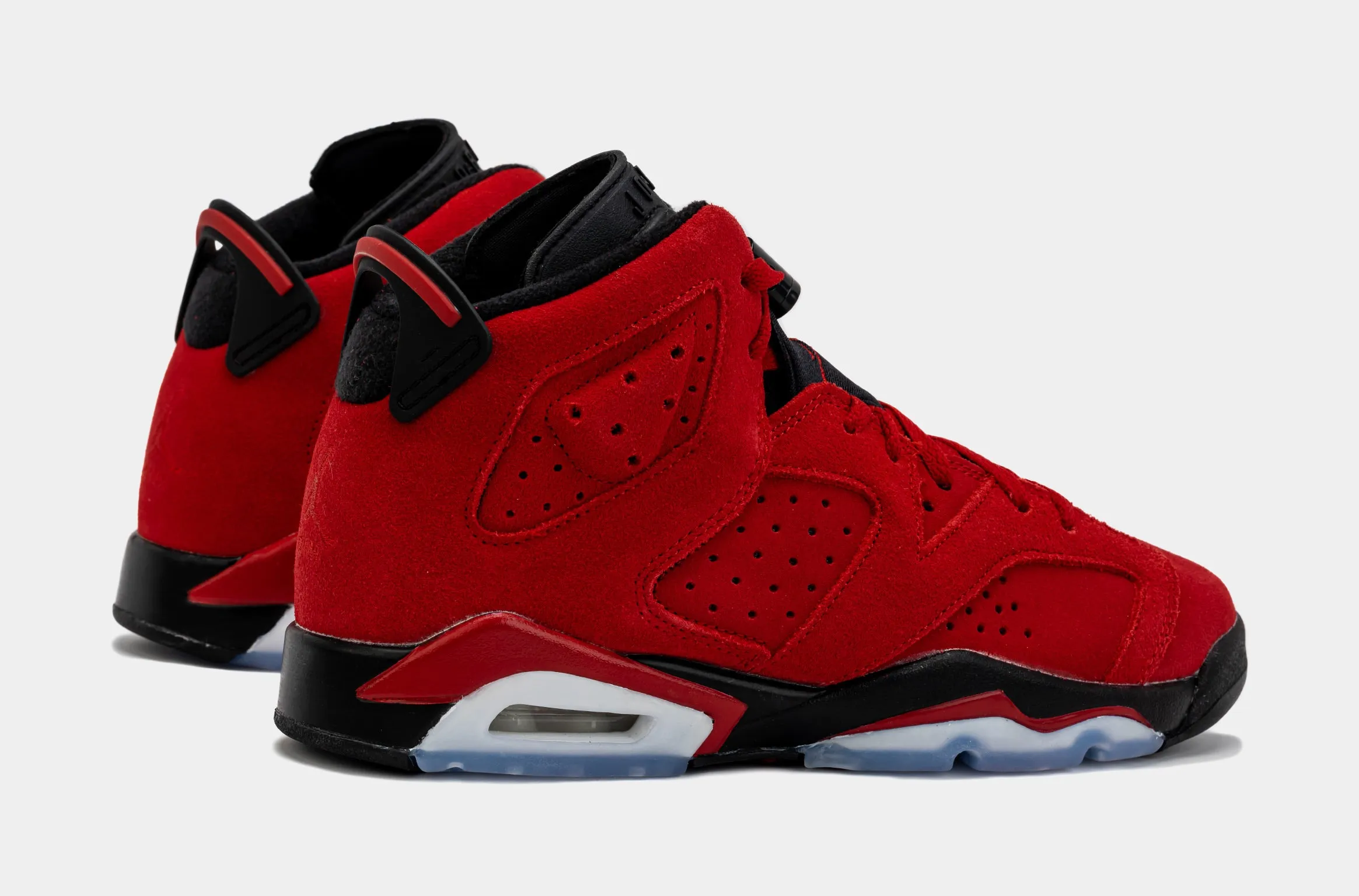 Air Jordan 6 Retro Toro Bravo Grade School Lifestyle Shoes (Red/Black)