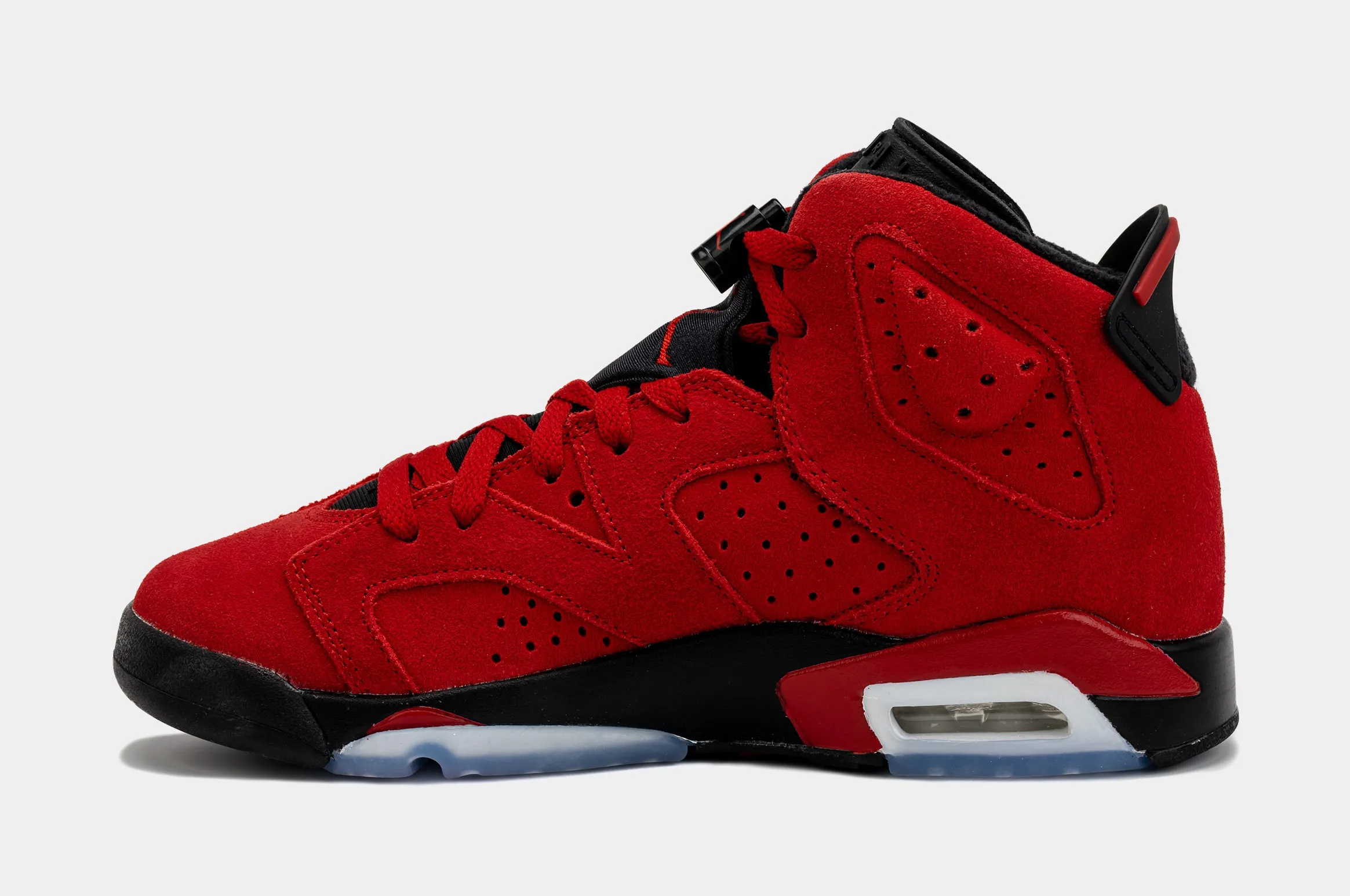 Air Jordan 6 Retro Toro Bravo Grade School Lifestyle Shoes (Red/Black)