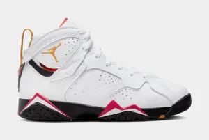 Air Jordan 7 Retro Cardinal Grade School Lifestyle Shoes (White/Red) Free Shipping