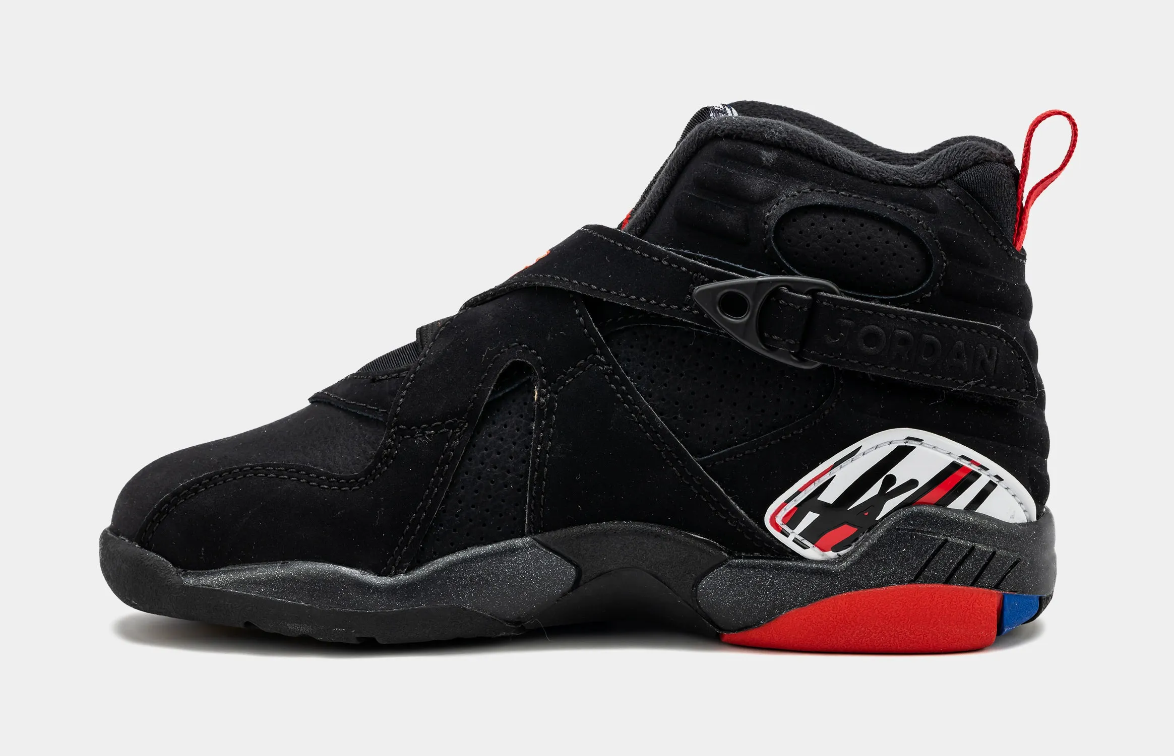 Air Jordan 8 Retro Playoffs Preschool Lifestyle Shoes (Black)