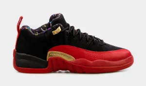 Air Jordan Retro 12 Low Super Bowl Grade School Lifestyle Shoe (Black/Red/Gold)