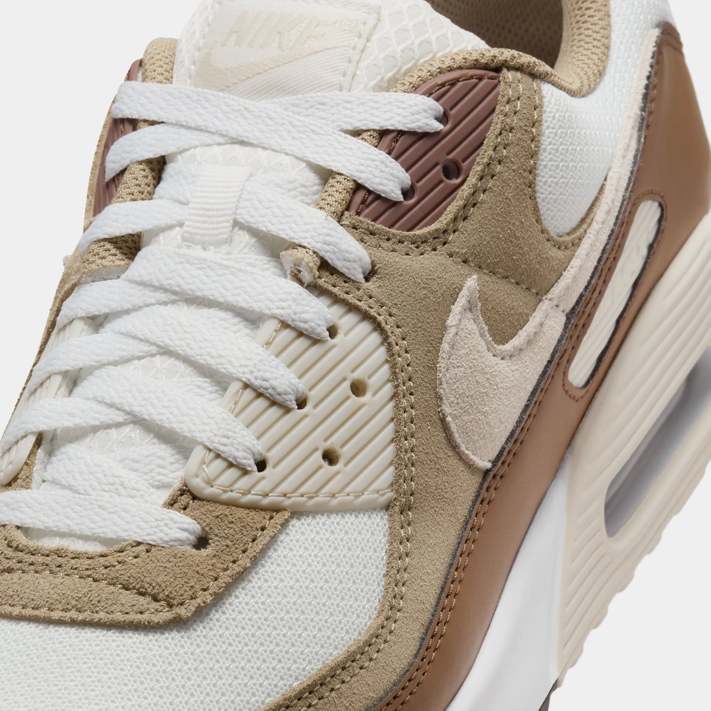 Air Max 90 Mens Lifestyle Shoes (Summit White/Khaki/Black)