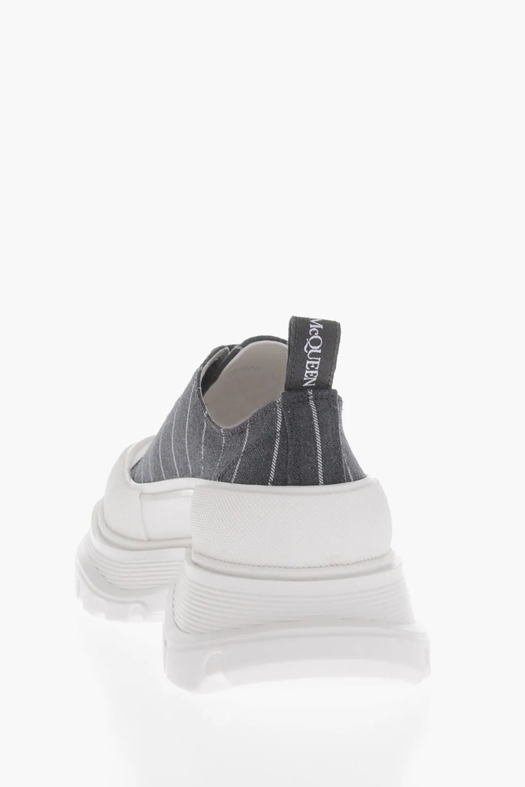 Alexander McQueen Striped Low-Top Sneakers With Chunky Sole