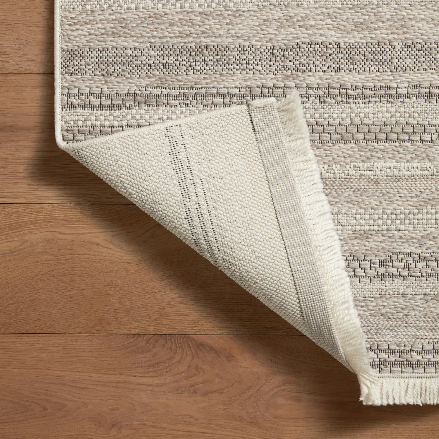 Amber Lewis x Loloi Malibu-02 Ivory/Dove Indoor/Outdoor Rug