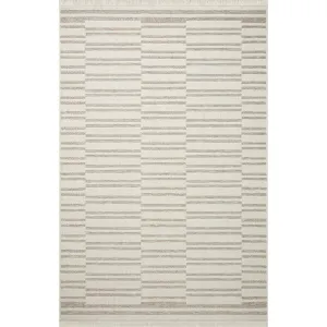 Amber Lewis x Loloi Malibu-03 Ivory/Dove Indoor/Outdoor Rug