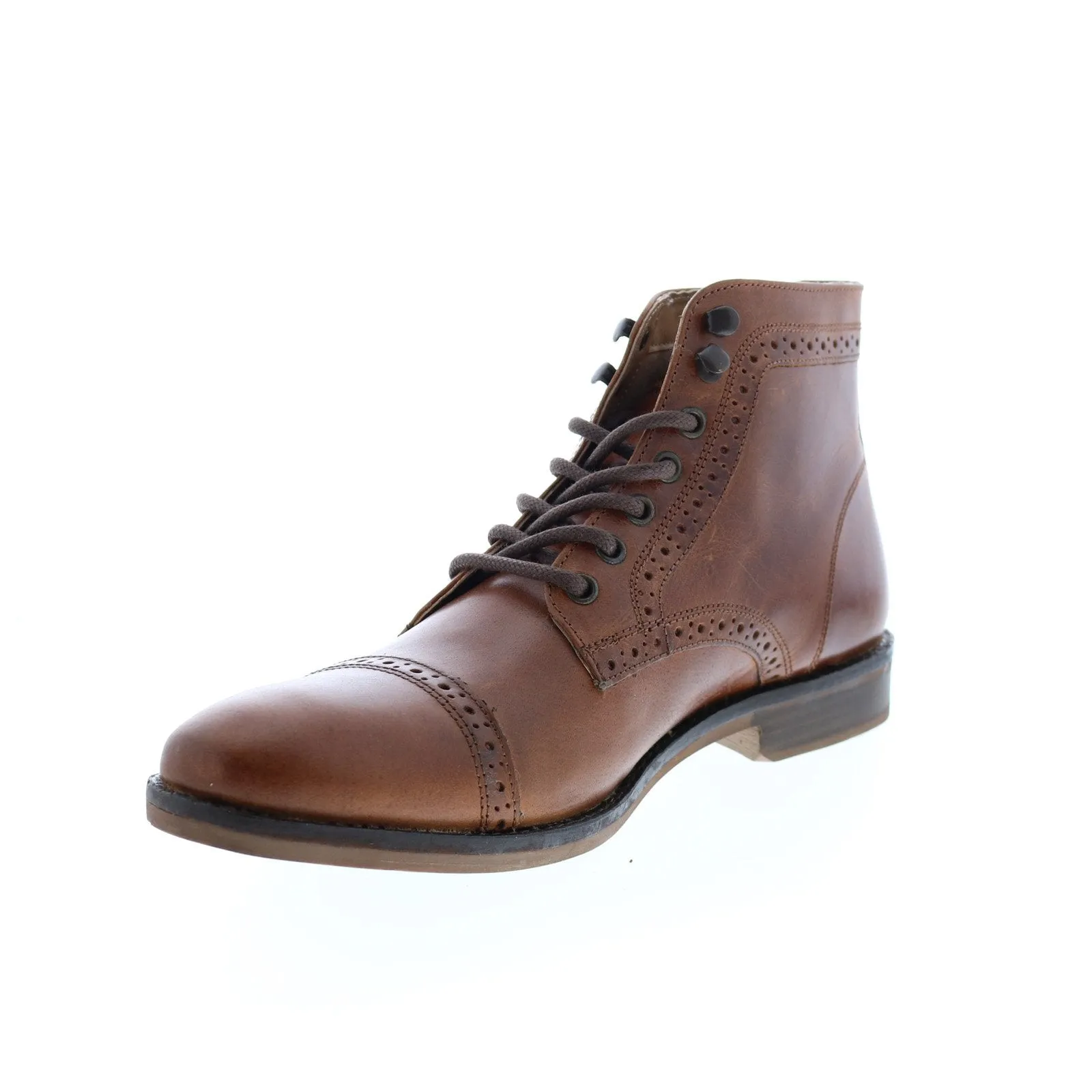 Andrew Marc Clay NYCLAYL-2178 Mens Brown Leather Casual Dress Boots