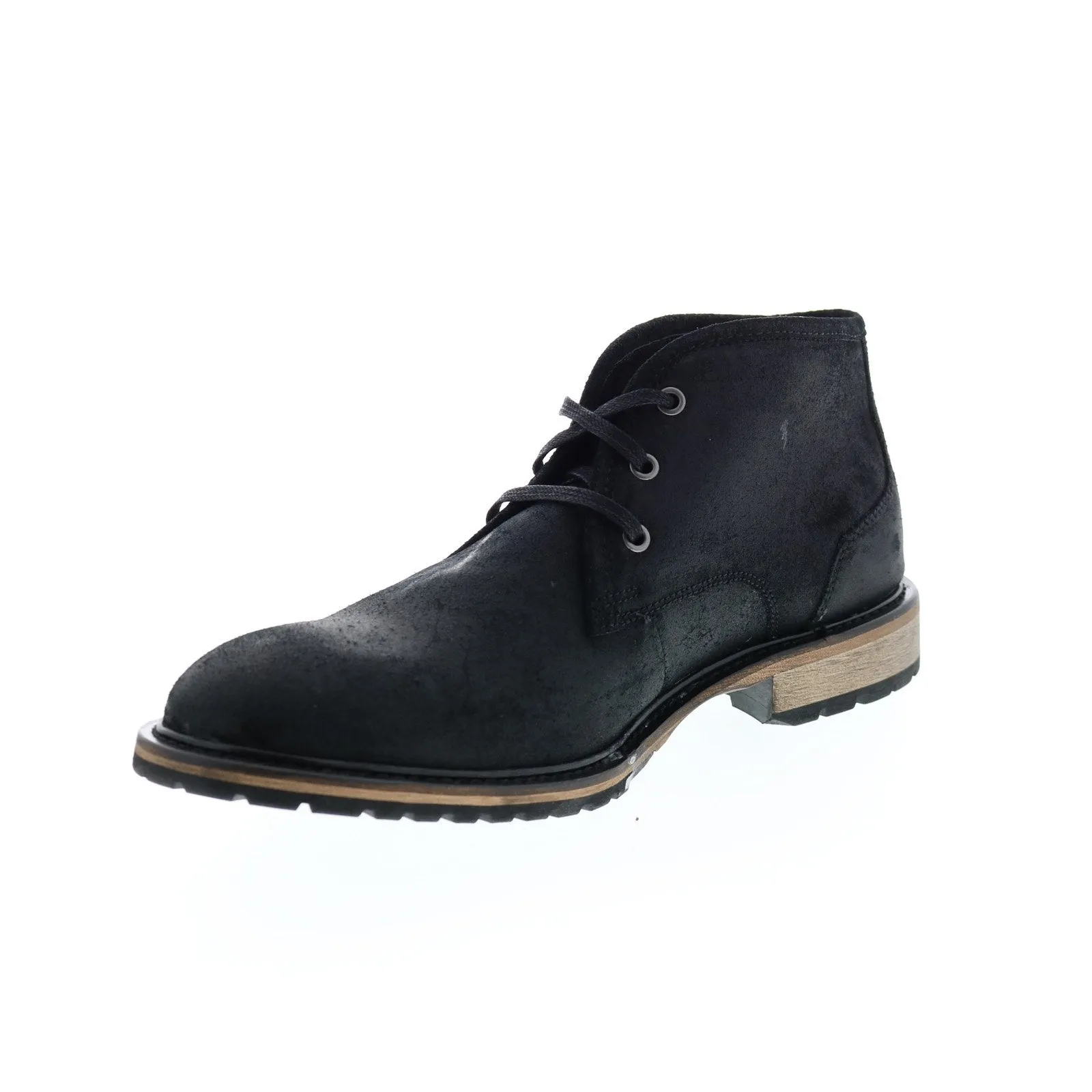 Andrew Marc Woodside AMWOODS-0631 Mens Black Suede Chukkas Boots