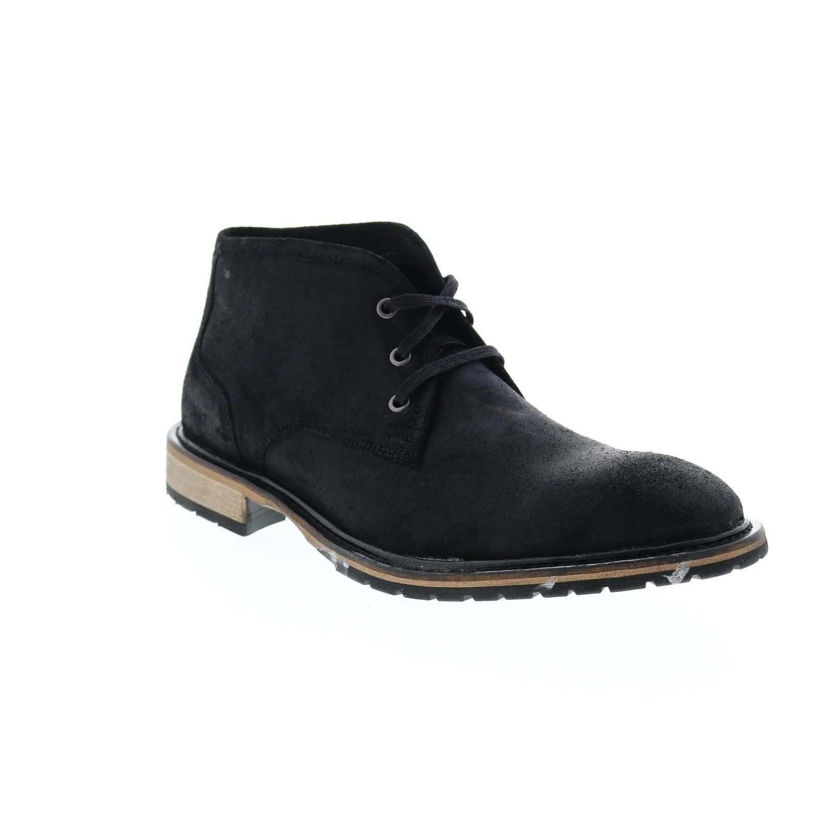 Andrew Marc Woodside AMWOODS-0631 Mens Black Suede Chukkas Boots