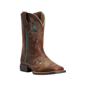 Ariat Kids Bright Eyes II Western Box Brown Square Toe Boot