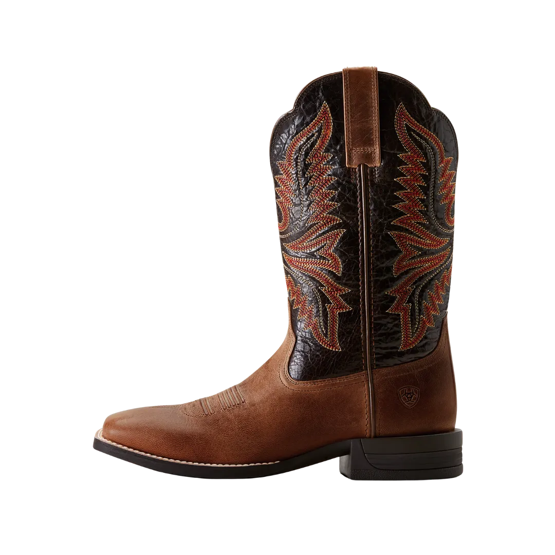 Ariat Men's Brush Creek Cowboy Mesa Than Thunder Brown Boot