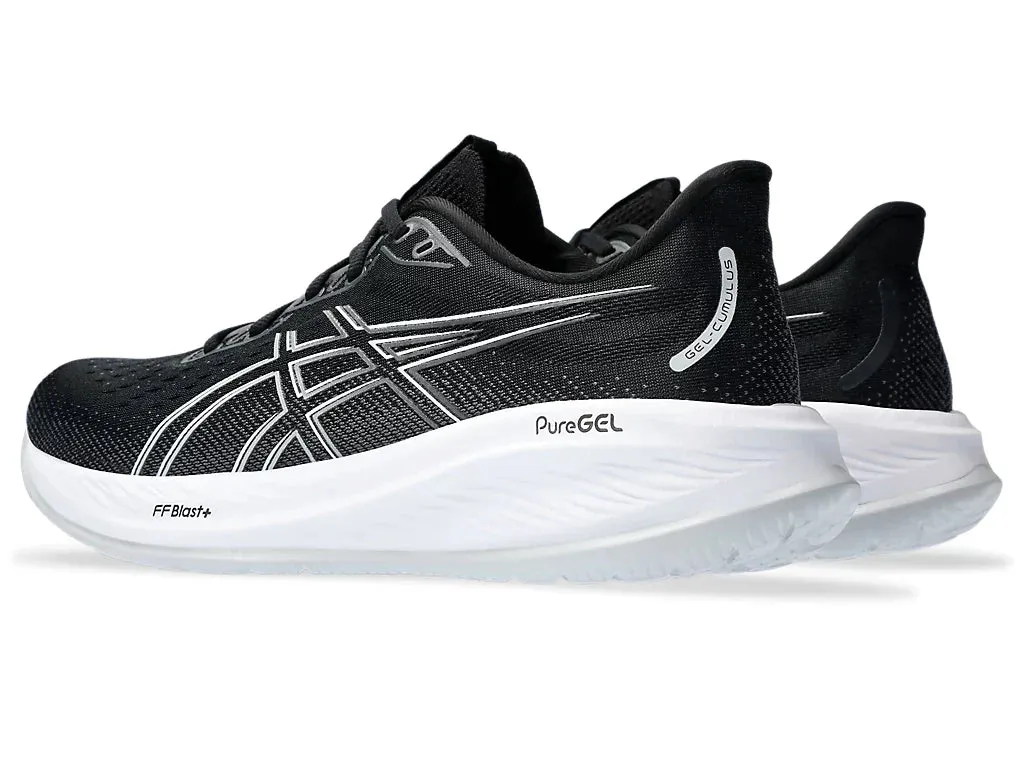 ASICS Mens Gel Cumulus 26 Extra Wide - Black/Concrete (1011B791-002)