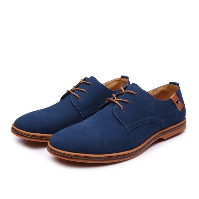 Autumn Brand Men Suede Leather  Shoes