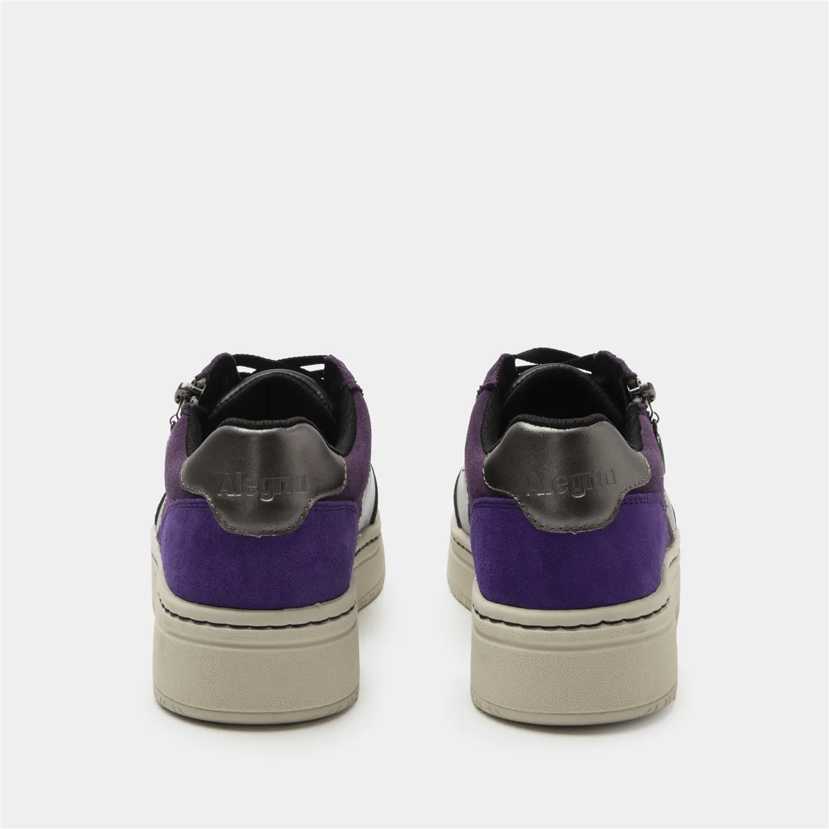 Averie | Suede/Vegan Leather | Black/Purple