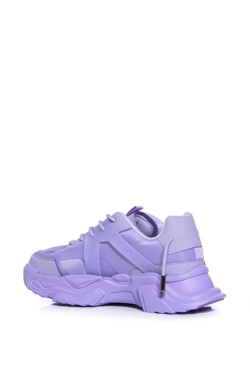 AZALEA WANG MCKINNEY PURPLE SNEAKER