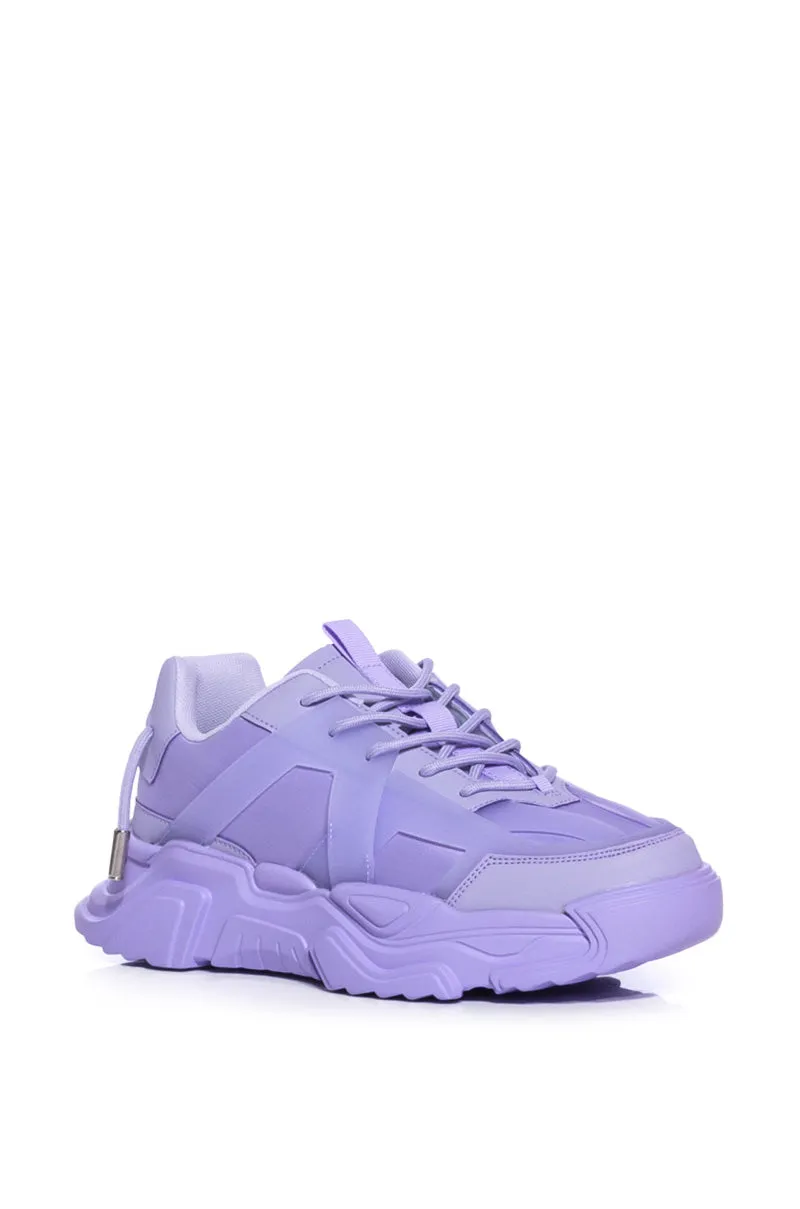 AZALEA WANG MCKINNEY PURPLE SNEAKER