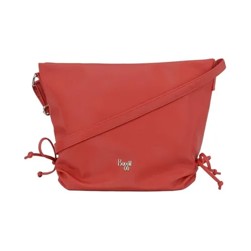 Baggit Women Red Sling Bag Medium Size | Ladies Stylish Casual Cross Body Purse Handbag