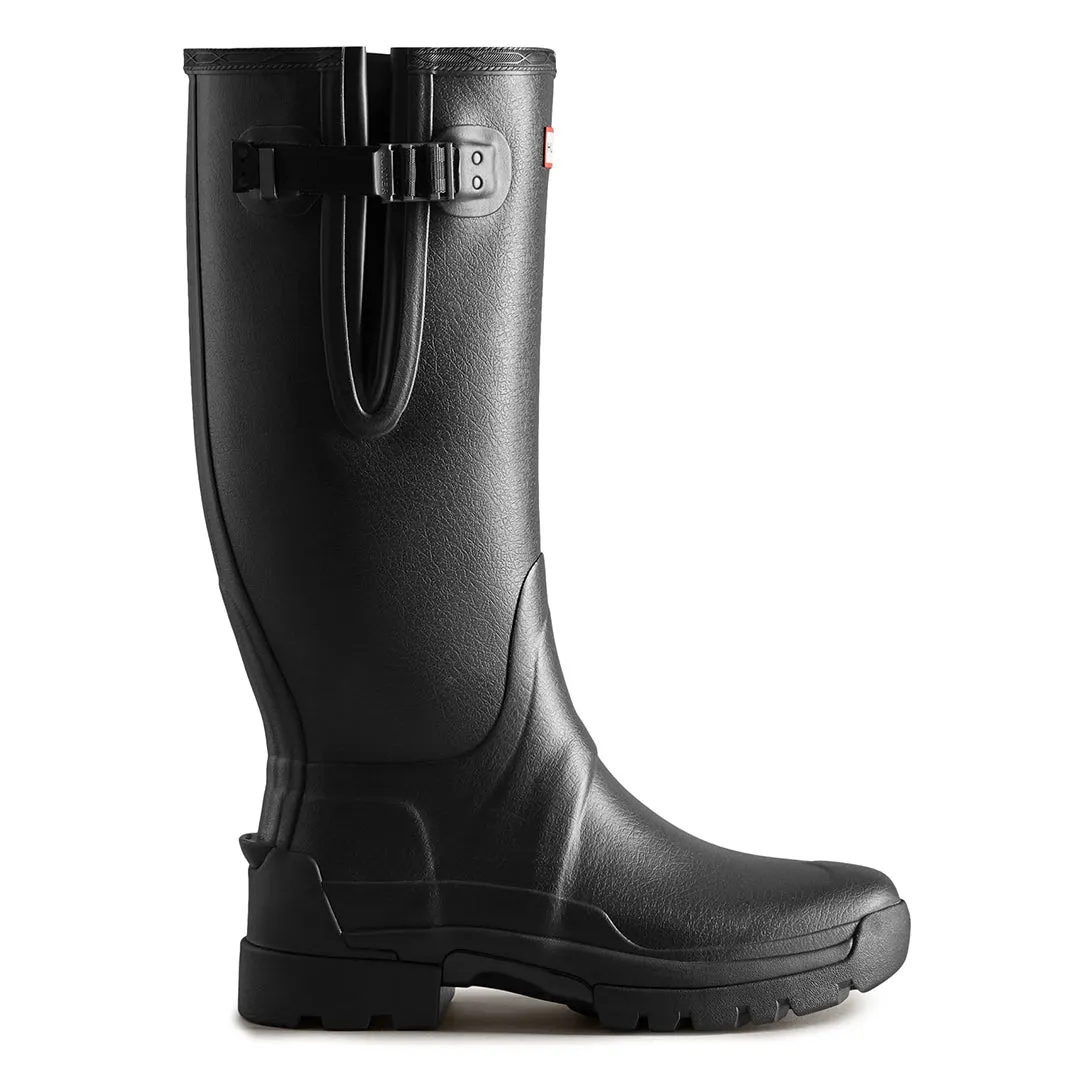 Balmoral Adjustable Wellington Boots - Black by Hunter