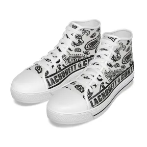 BANDANA PAISLEY WHT High Canvas Shoes