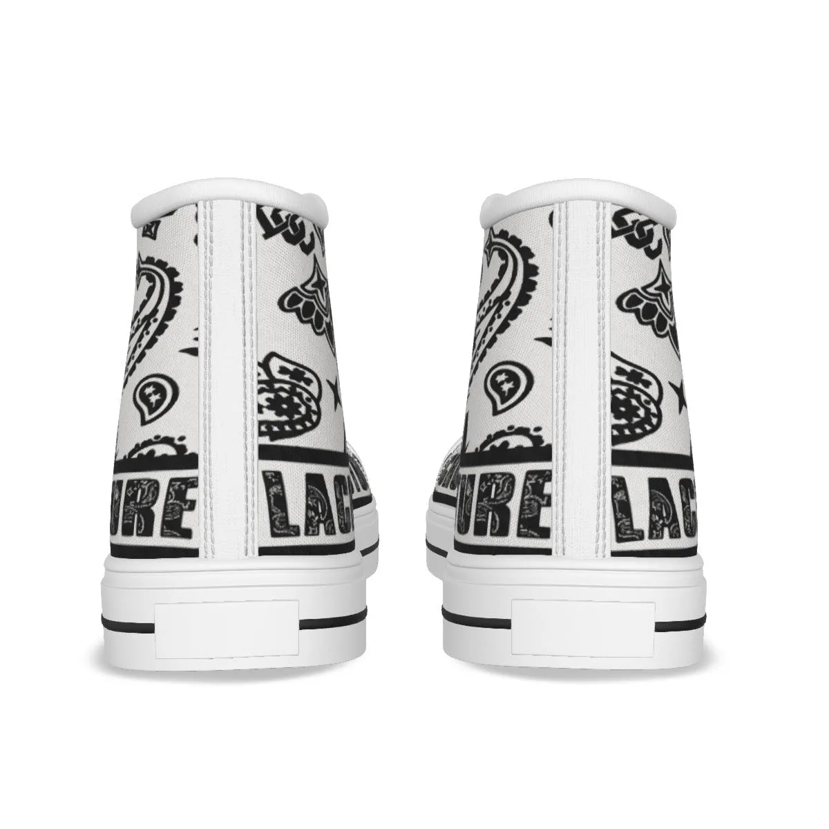 BANDANA PAISLEY WHT High Canvas Shoes