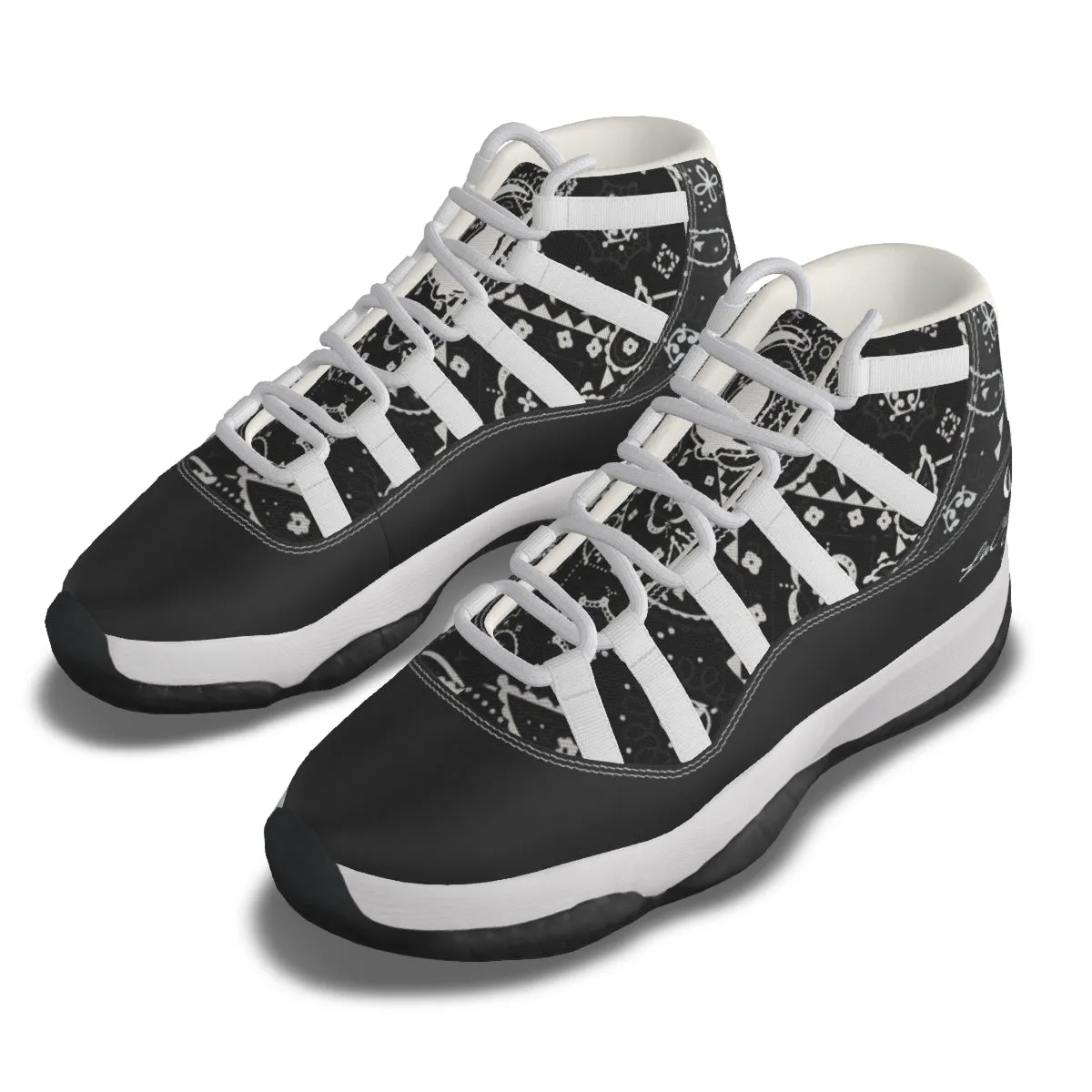 BANDANA VIRAL BLC Men's High Top Basketball Shoes