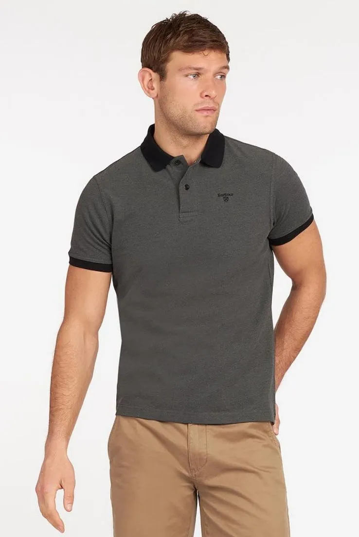 Barbour Polo Shirt-Sports Shirt Mens two tone Mix-Black MML0628BK31