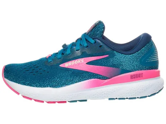 Brooks | Ghost 16 GTX | Women's | Moroccan Blue/Pink/Yellow