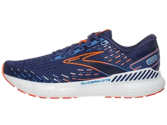 Brooks | Glycerin GTS 20 | Men's | Blue Depths/Palace Blue/Orange