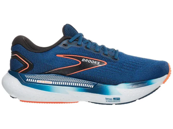 Brooks | Glycerin GTS 21 | Men's | Blue Opal/Black/Nasturtium