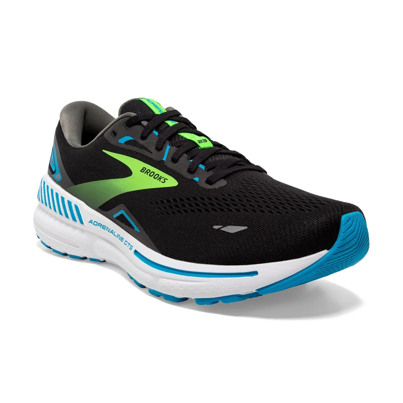 Brooks Mens Adrenaline GTS 23 Wide - Black/Hawaiian Ocean/Green (11039112E006)